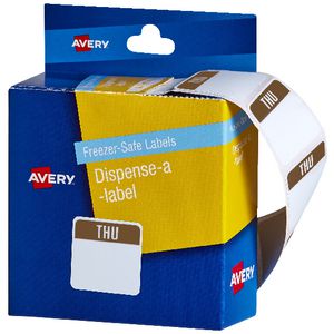 Avery Dispenser Labels Thursday Purple 100 Pack