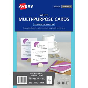 Avery Postcards Matte White 100 Pack
