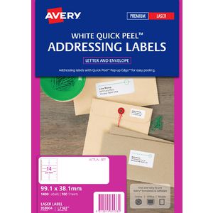 avery laser address labels white 100 sheets 14 per page avery laser