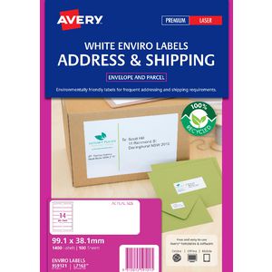 Avery L7163EV Enviro Laser Labels 100 Pack