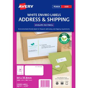 Avery L7159EV Enviro Laser Labels 100 Pack
