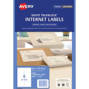 Avery Internet Shipping Labels 8 Per Page 10 Pack