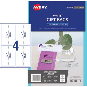 Avery Bag Toppers White 40 Pack