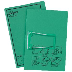 Avery Foolscap Tubeclip File Green