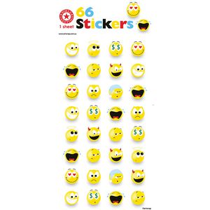 Artwrap Sticker Sheet Smile Faces