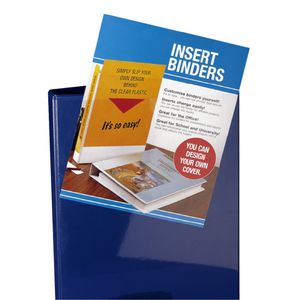 Bantex Insert Binder A5 2 D-Ring 25mm Blue