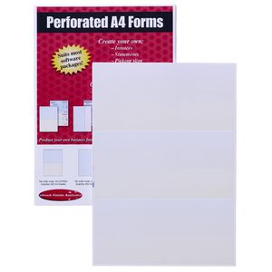 Rediform A4 Laser Form Perforated Thirds Paper 250 Sheets