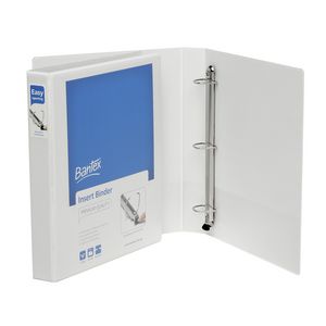 Bantex A4 3 D-Ring Insert Binder 25mm Lever White 25 Pack
