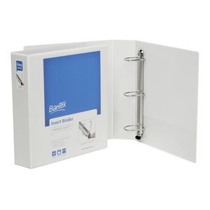 Bantex A4 3 D-Ring Insert Binder 50mm Push Lever White