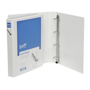Bantex A4 4 D-Ring Insert Binder 25mm Push Lever White