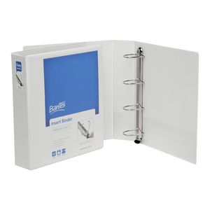 Bantex A4 4 D-Ring Insert Binder 50mm Lever White 12 Pack