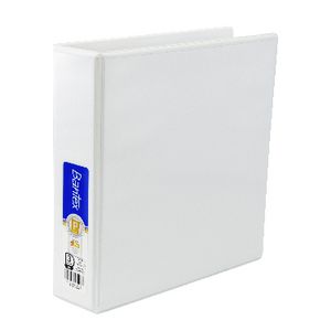 Bantex A5 3 D-Ring Insert Binder 38mm White 15 Pack