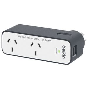 Belkin Domestic Travel Surge Protector with 2 USB Ports 2.4A