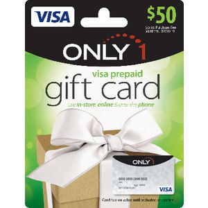 Visa Only 1 Gift Card $50