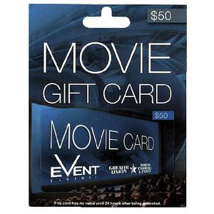 Event Cinemas Gift Card $50