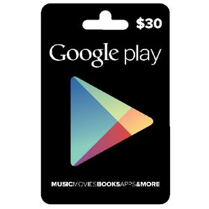 Google Play Gift Card $30