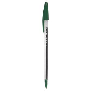 BIC Cristal Medium Ballpoint Pens Green 12 Pack