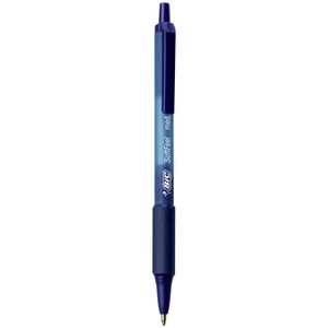 BIC Softfeel Retractable Ballpoint Pens Blue 3 Pack