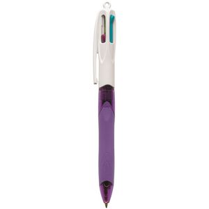 BIC 4 Colour Grip Medium Fashion Retractable Ballpoint Pen