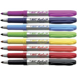 BIC Mark-it Permanent Markers Fine Assorted Colours 8 Pack