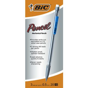 BIC 0.5 mm Mechanical Pencils 20 Pack