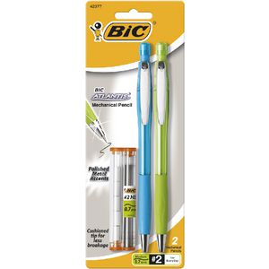 BIC Atlantis Mechanical Pencil 0.7mm 2 Pack