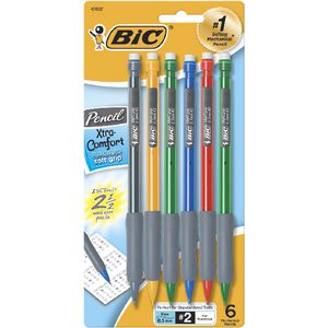 BIC Xtra Comfort Mechanical Pencils 0.5 mm 6 Pack