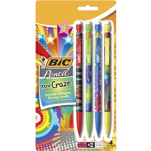 BIC Xtra Craze Mechanical Pencils 0.9 mm 4 Pack