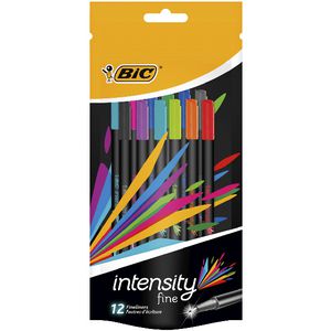 BIC Intensity Fineliner Assorted 12 Pack