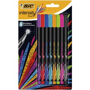 BIC Intensity Fineliner Assorted 8 Pack