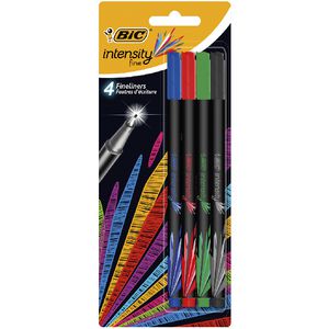BIC Intensity Fineliner Assorted 4 Pack