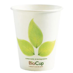 Biopak Biodegradable Cup 236mL Single Wall 1000 Pack