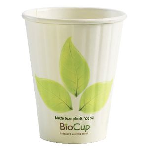 Biopak Biodegradable Cup 236mL Double Wall 1000 Pack