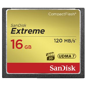 SanDisk 16GB Extreme CompactFlash Memory Card