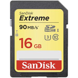 SanDisk 16GB Extreme SDHC Memory Card