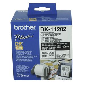 Brother 62 x 100 mm Shipping Label Roll 300 Pack DK-11202