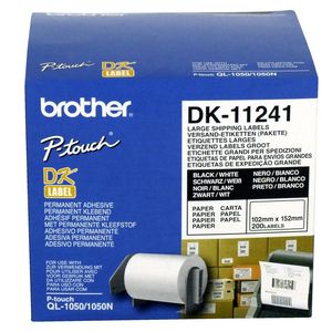 Brother Large Shipping Labels White 200 Pack DK-11241