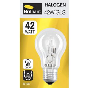Brilliant Lighting 42W Halogen Globe ES Clear