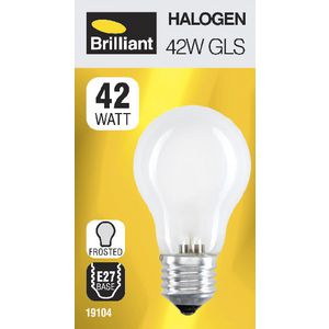 Brilliant Lighting 42W Halogen Globe ES Frosted