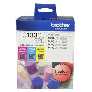 Brother LC-133 Colour Ink 3 Pack