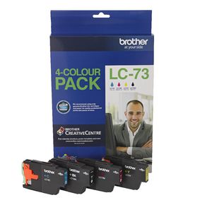 Brother LC-73 Ink Cartridge Black and Colour 4 Pack