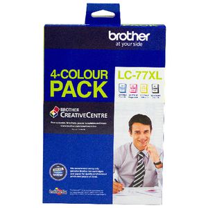 Brother LC-77XL Ink Cartridge 4 Pack