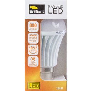 Brilliant Lighting 10W LED Globe BC