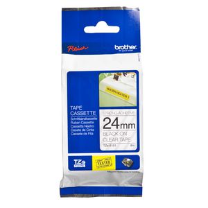 Brother Strong Tape 24mm x 8m Black On White TZe-S151