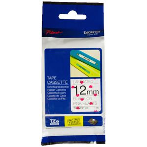 Brother Ribbon 12mm x 4m Black on Pink TZE-MPPH31
