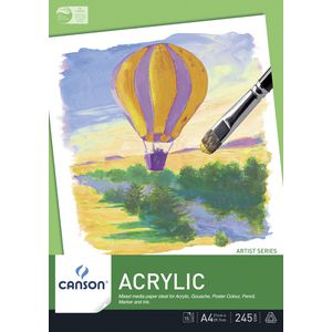 Canson 245gsm A4 Acrylic Pad 15 Sheet