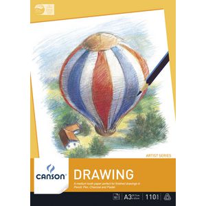 Canson A3 Drawing Pad 110gsm 50 Sheets