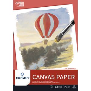 Canson A4 Canvas Pad 290gsm 10 Sheet