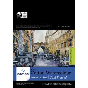 Canson A3 Moulin du Roy Pad Cold Pressed 300gsm 12 Sheet