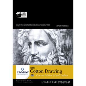 Canson A3 Cotton Paper Pad 250gsm 20 Sheet